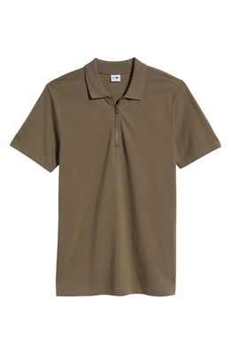 NN07 3463 Solid Zip Polo in Clay