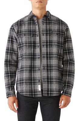 Frank And Oak Kapok Plaid Flannel Button-Up Overshirt in Urban Chic