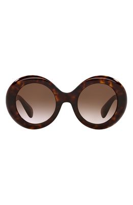 Oliver Peoples Dejeanne 50mm Round Sunglasses in Dark Brown