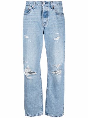 Levi's 90's 501 distressed straight leg jeans - Blue