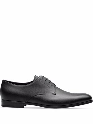 Prada Saffiano leather Derby shoes - Black