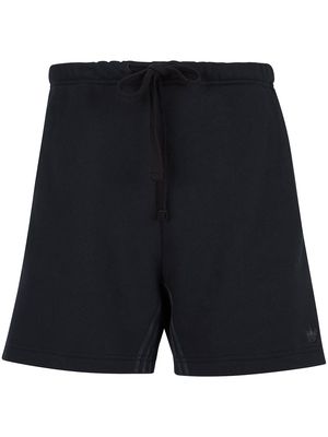 adidas logo-embroidered track shorts - Black
