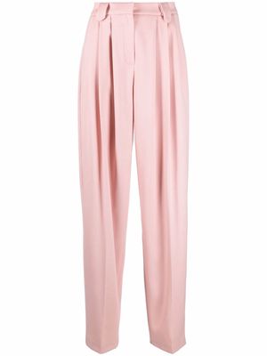 Magda Butrym pleated high-waisted trousers - Pink