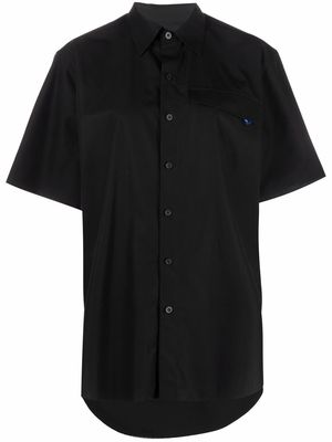 Ader Error flap-pocket cotton shirt - Black