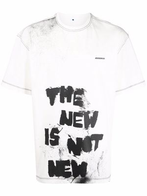 Ader Error graffiti-print short-sleeved T-shirt - White