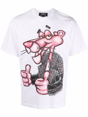 DOMREBEL Pink Panther print T-shirt - White