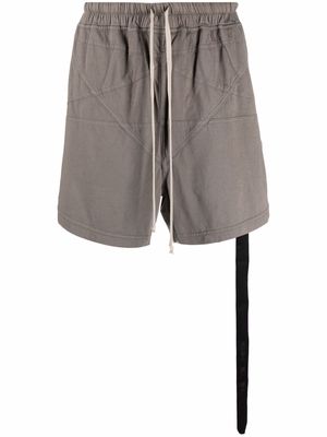 Rick Owens DRKSHDW drawstring organic-cotton shorts - Grey