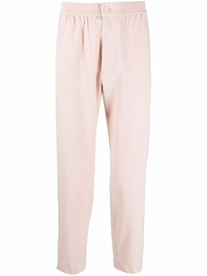 Bonsai elasticated-waist four-pocket straight trousers - Neutrals