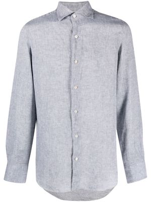 Finamore 1925 Napoli long-sleeve linen shirt - Grey