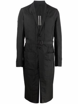 Rick Owens Lido belted coat - Black