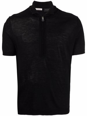 Low Brand half-zip polo shirt - Black
