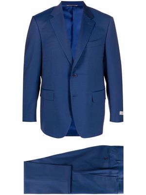 Canali wool single-breasted suit - Blue