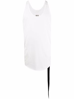 Rick Owens DRKSHDW sleeveless cotton tank top - White