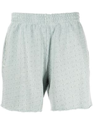 John Elliott raw-cut jacquard shorts - Grey