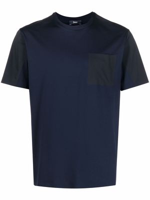 Herno pocket cotton T-Shirt - Blue