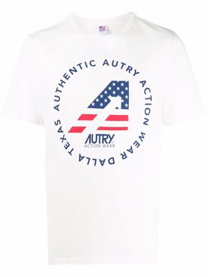 Autry logo-print cotton T-shirt - White
