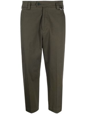 Low Brand cropped straight-leg chinos - Green