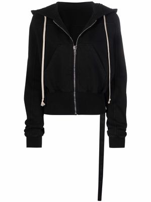 Rick Owens drawstring-hooded jacket - Black