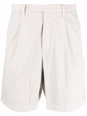 Boglioli straight-leg cotton bermuda shorts - Neutrals