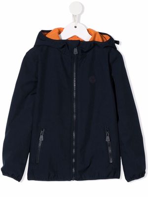 North Sails Kids zip-up hooded jacket - Blue