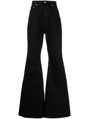 Rick Owens DRKSHDW extra-long bootcut jeans - Black
