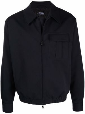 Karl Lagerfeld tailored blouson jacket - Blue