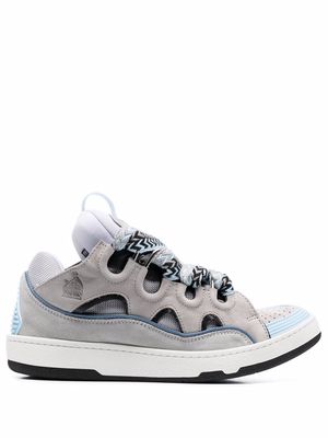 LANVIN Curb lace-up sneakers - Grey