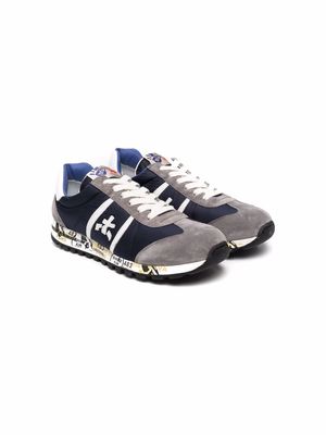Premiata Kids panelled lace-up sneakers - Blue