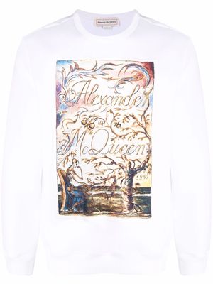 Alexander McQueen graphic-print sweatshirt - White