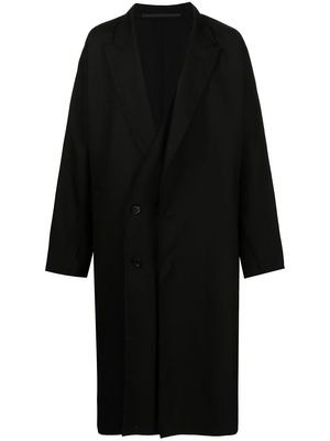 SONGZIO double-layered handmade wool coat - Black