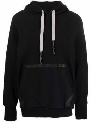 Isaac Sellam Experience drawstring organic-cotton hoodie - Black