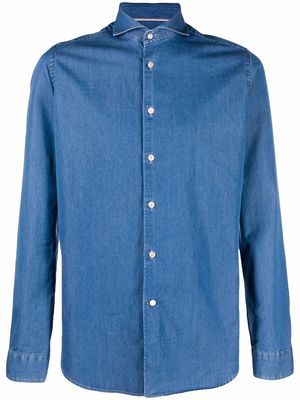 Tintoria Mattei long-sleeve denim shirt - Blue