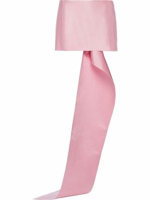 Prada draped panel satin mini skirt - Pink