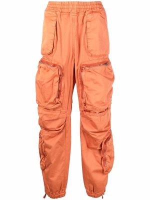 Diesel zipped patch pocket trousers - Orange