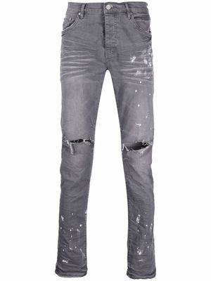 Purple Brand distressed effect ripped jeans - Blue