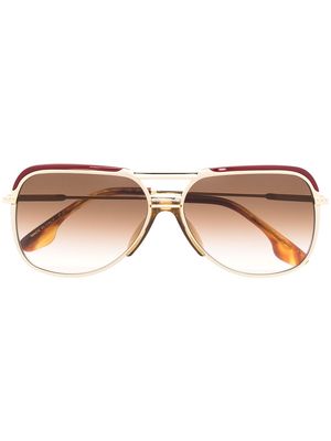 Victoria Beckham Eyewear square-frame sunglasses - Gold