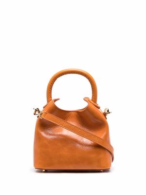 Elleme Madeleine leather tote bag - Orange