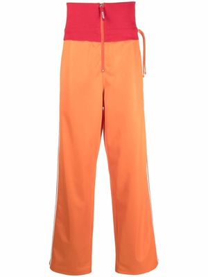 Diesel high-waisted straight-leg track pants - Orange