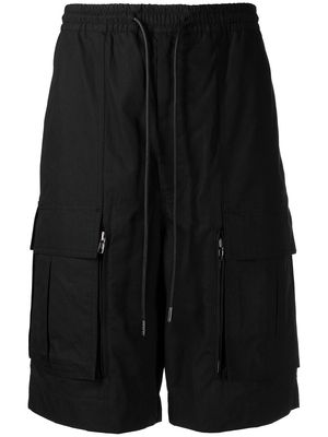 Juun.J drawstring cargo shorts - Black