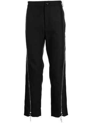 Namacheko zip-detail straight-leg trousers - Black