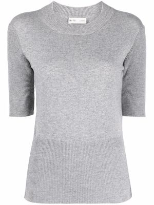 BITE Studios short-sleeve cashmere top - Grey
