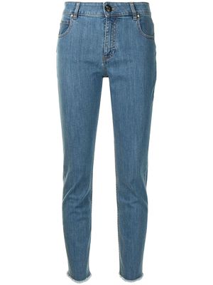 Lorena Antoniazzi slim fit cropped jeans - Blue