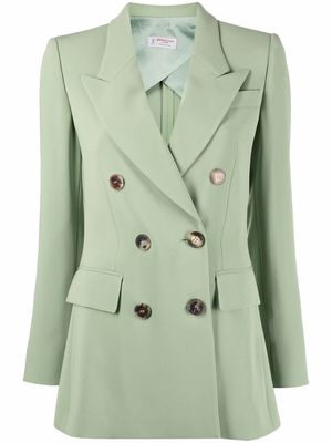 Alberto Biani double-breasted fitted blazer - Green