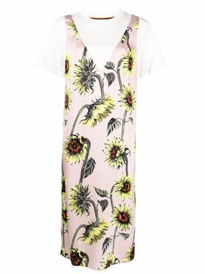 PAUL SMITH floral-print T-shirt dress - Pink