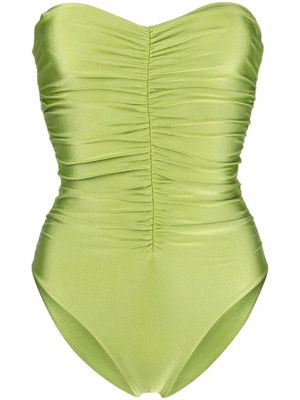 JADE Swim ruched sweatheart swimsuit - Green