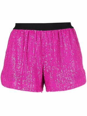 In The Mood For Love sequin-embellished shorts - Pink