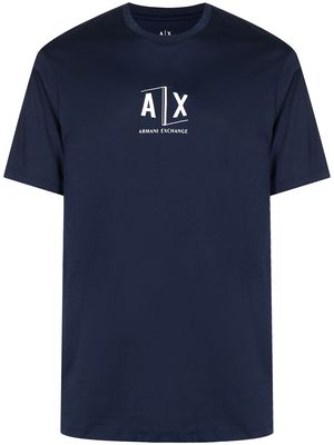 Armani Exchange logo-print short-sleeved T-shirt - Blue