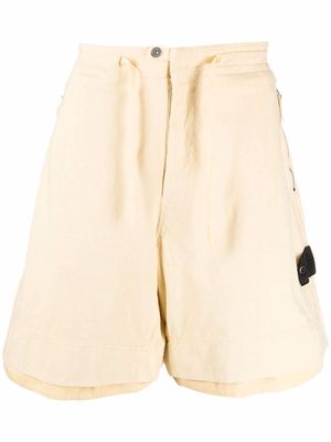 Stone Island Shadow Project speckled-cotton bermuda shorts - Neutrals