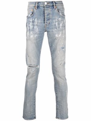 Purple Brand distressed ripped jeans - Blue
