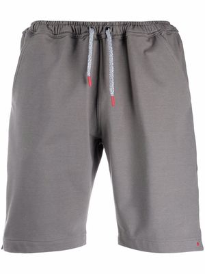 Kiton drawstring track shorts - Grey